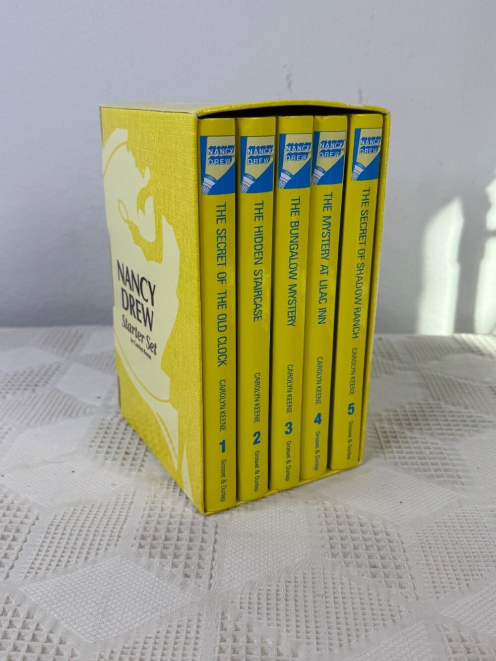 Nancy Drew Starter Set of 5 Boxed Mystery Books By Carolyn Keene Grosset Dunlap